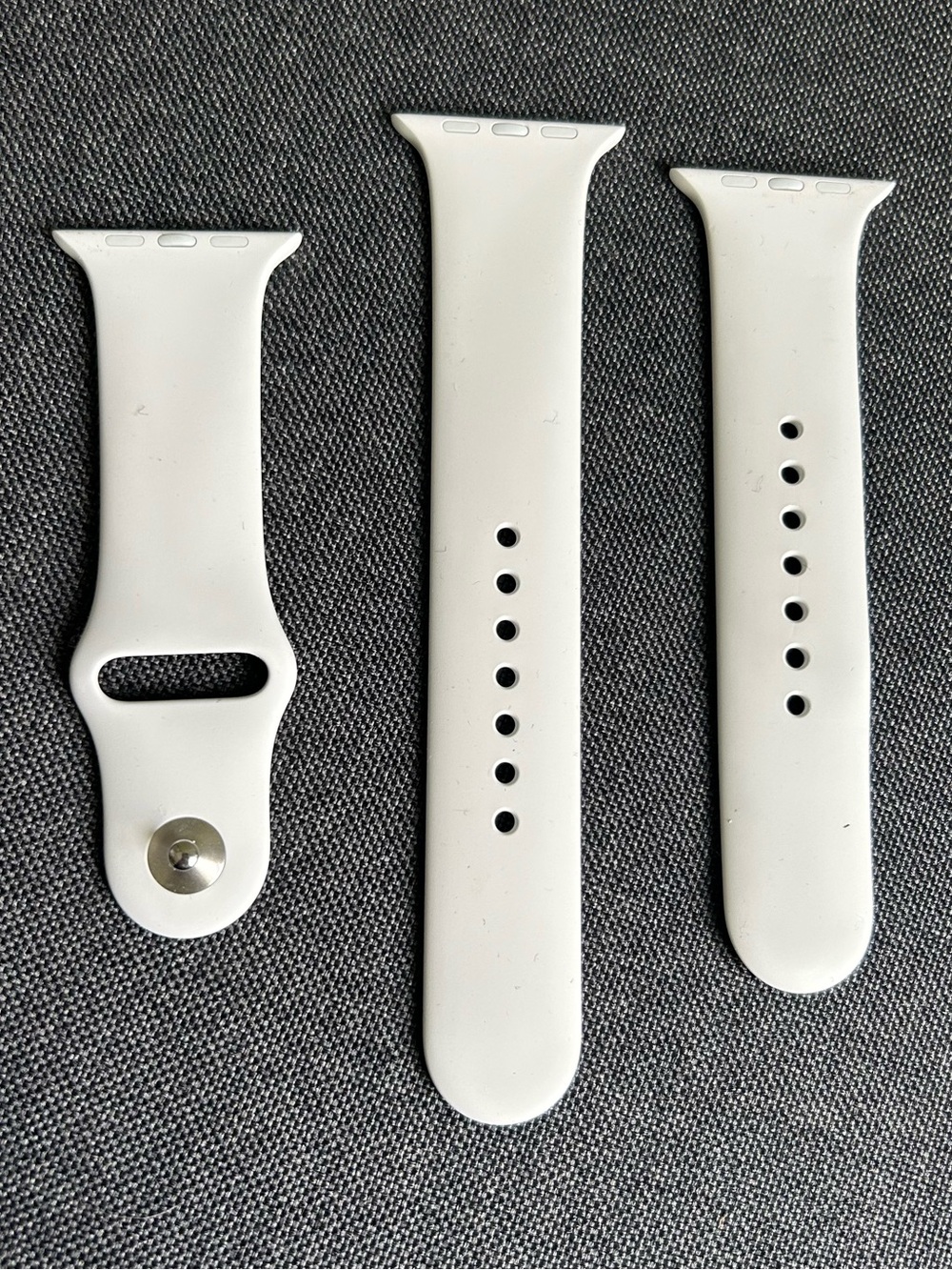 Genuine Apple Watch White Sport Band 44mm 45mm 46mm Ultra